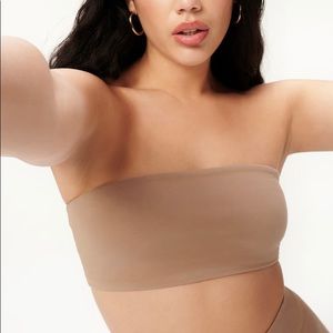 NWT Good American Essential Bandeau Crop Top Sz 3 (LRG)